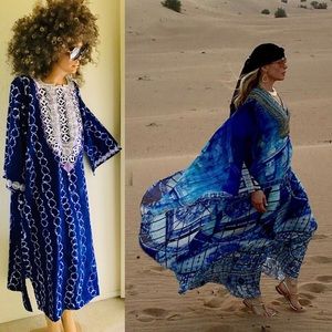 Elegant Blue Maxi Dress